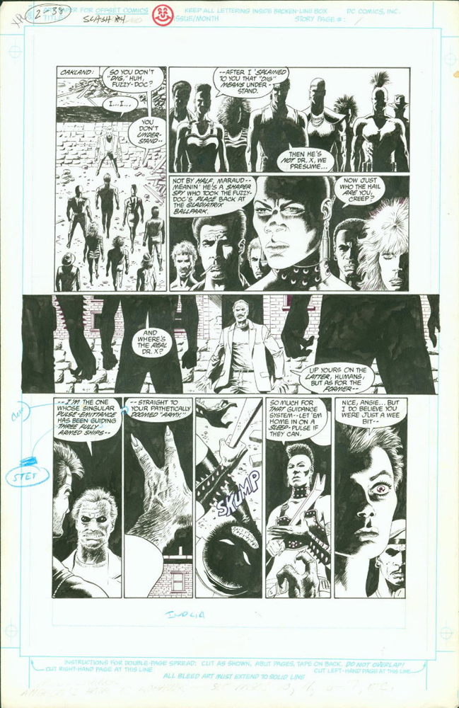 Slash Maraud #4, page 1, black and white