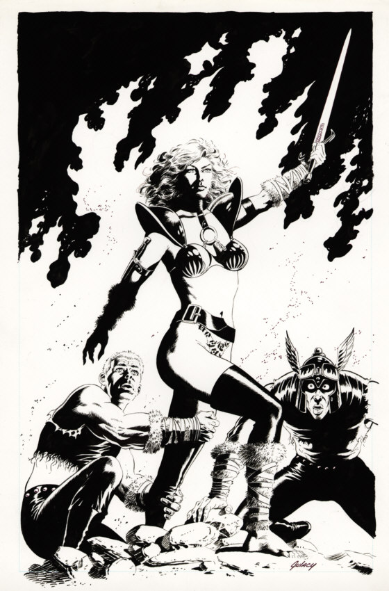 Bodyguard, issue #3 of 3, cover,b&w