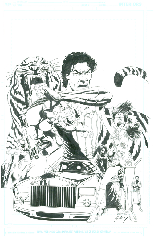 Tyger style comic book cover created by Chris Walker