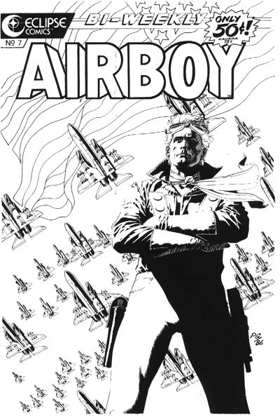 Airboy #7, cover, original art