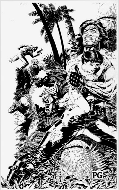 Eternal Warrior #40, b&w cover