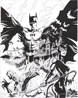 Legends of the Dark Knight : Terror, TPB, cover, b&w