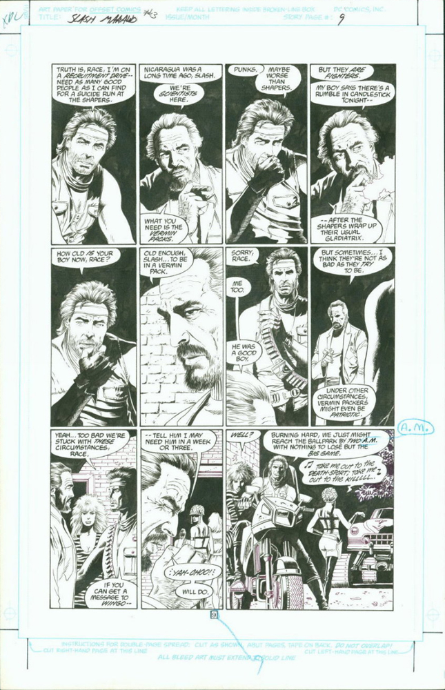 Slash Maraud #3, page 9, black and white