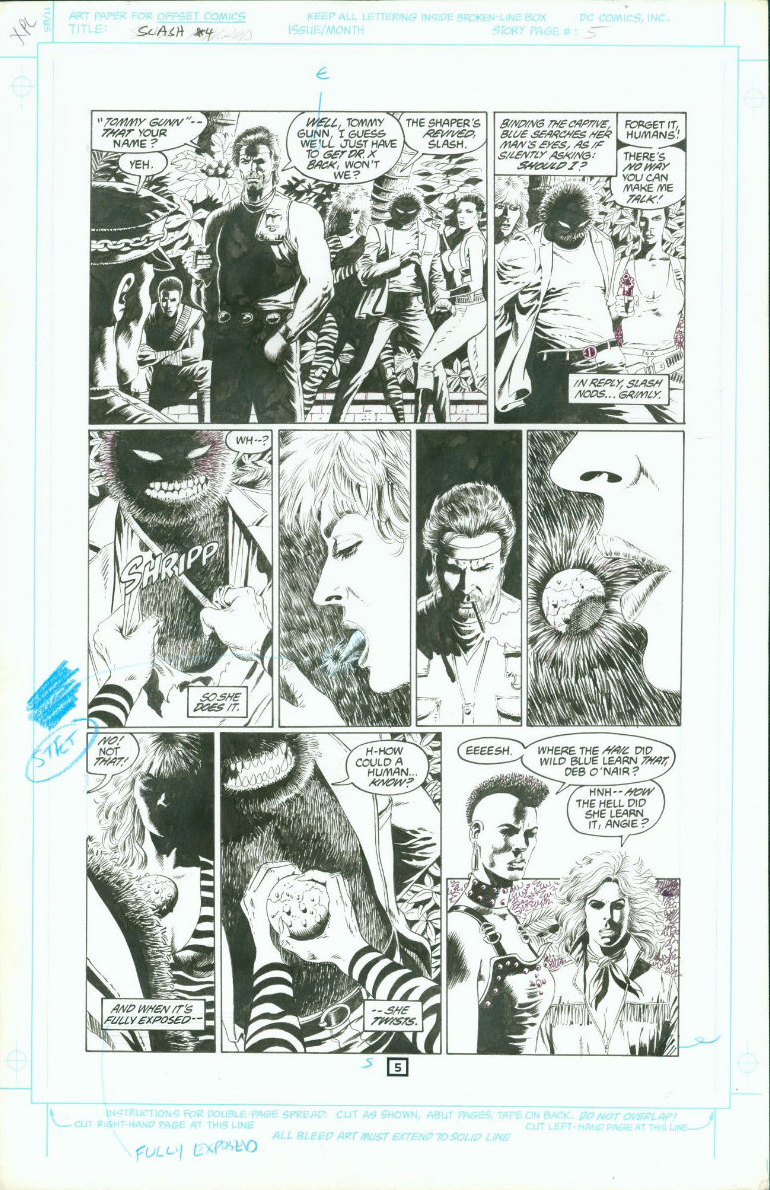 Slash Maraud #4, page 5, black and white