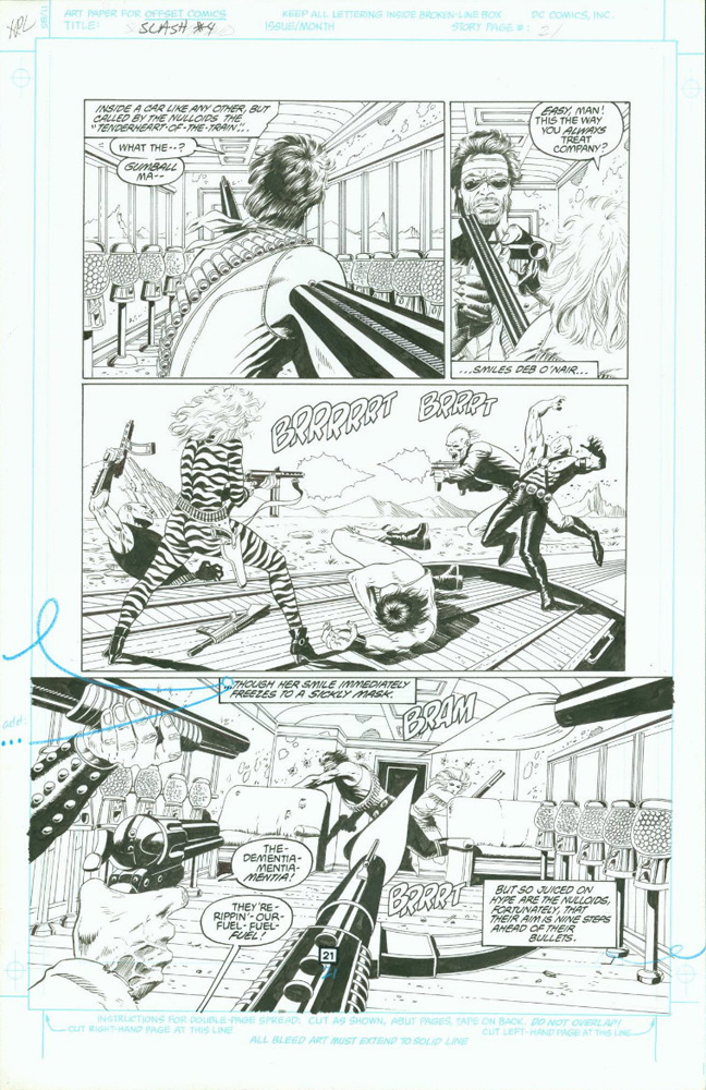 Slash Maraud #4, page 21, black and white