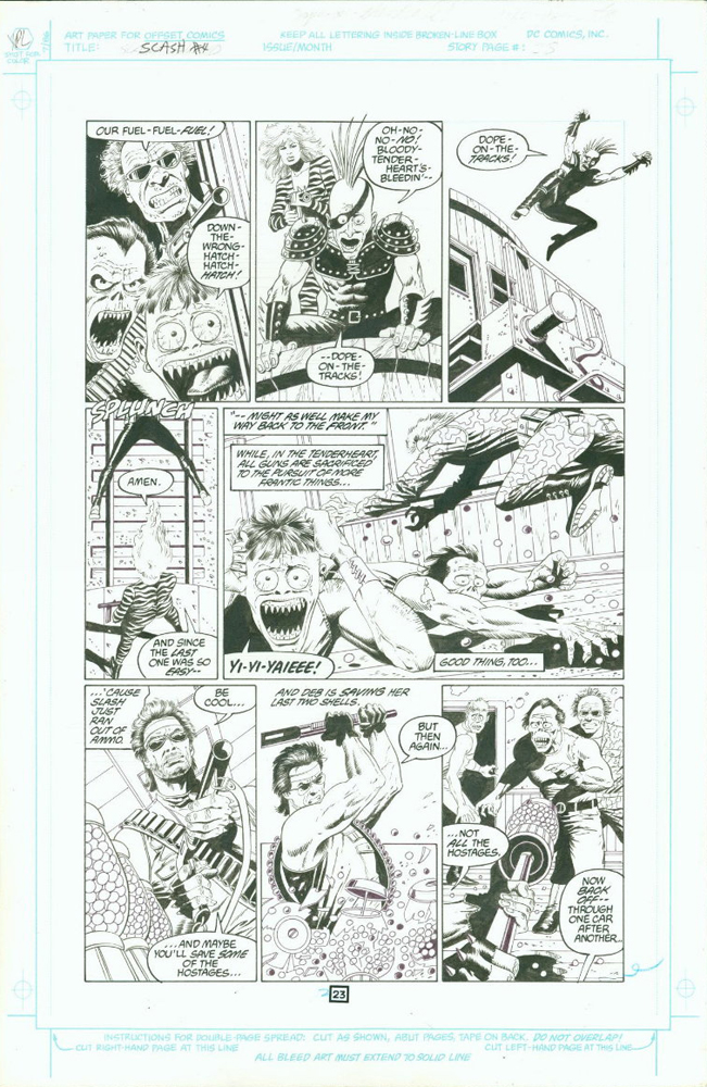 Slash Maraud #4, page 23, black and white