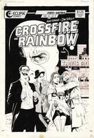 Crossfire and Rainbow, cover, black and white