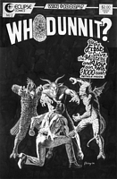 Whodunnit, issue #2, cover, black & white