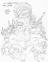 Squadron supreme, issue #3, cover, sketch