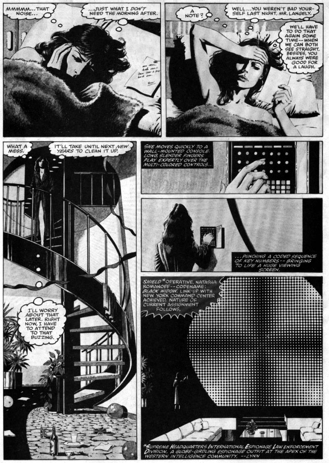 Macchio/Gulacy 1981 Black Widow story, Bizarre Adventures #25, page 5