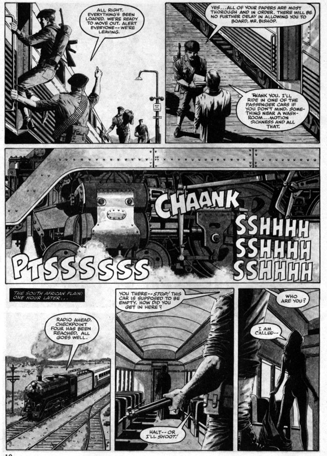 Macchio/Gulacy 1981 Black Widow story, Bizarre Adventures #25, page 9