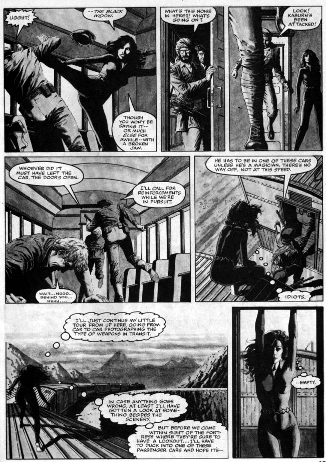 Macchio/Gulacy 1981 Black Widow story, Bizarre Adventures #25, page 10