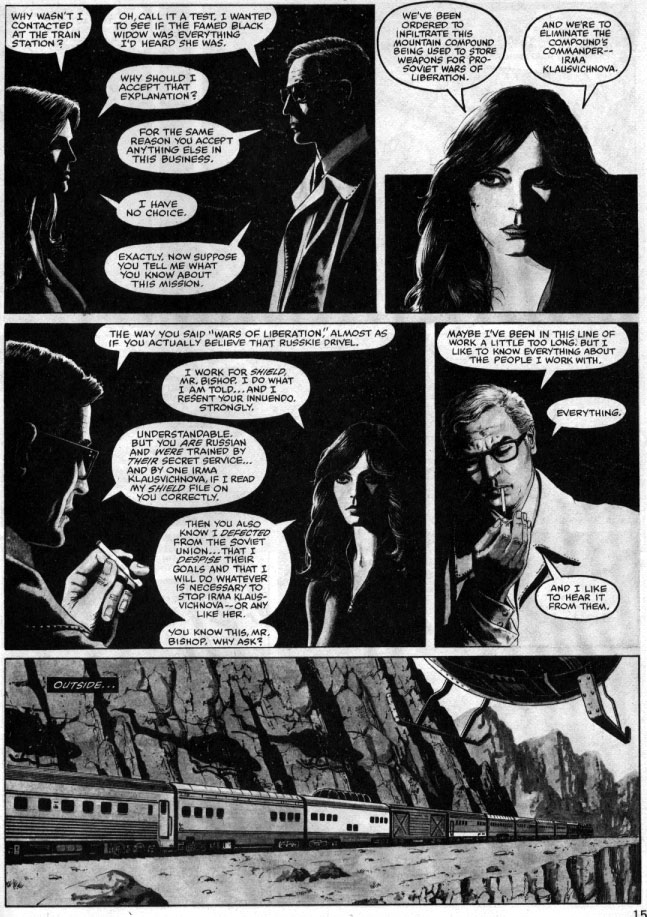 Macchio/Gulacy 1981 Black Widow story, Bizarre Adventures #25, page 12