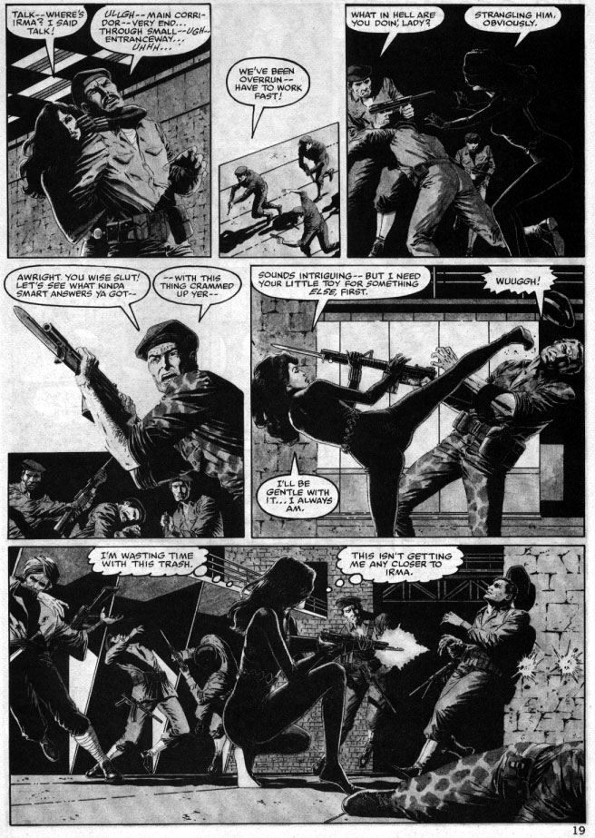 Macchio/Gulacy 1981 Black Widow story, Bizarre Adventures #25, page 16