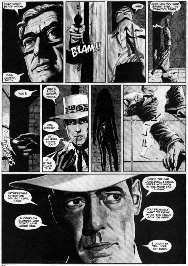 Macchio/Gulacy 1981 Black Widow story, Bizarre Adventures #25, page 19