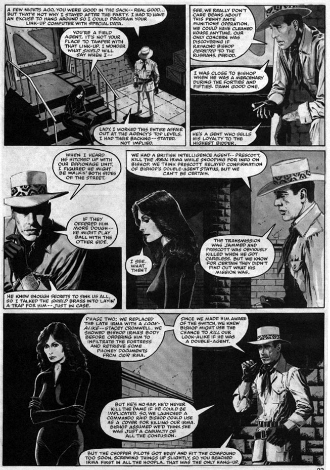 Macchio/Gulacy 1981 Black Widow story, Bizarre Adventures #25, page 20