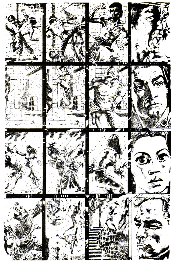 Master Of Kung Fu, issue #48, page inked by Paul Gulacy
