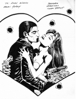 Punisher Valentine Special, 2006, cover, b&w, sketch