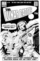 The Lunar Cadet, issue 138, cover, inked, 2016